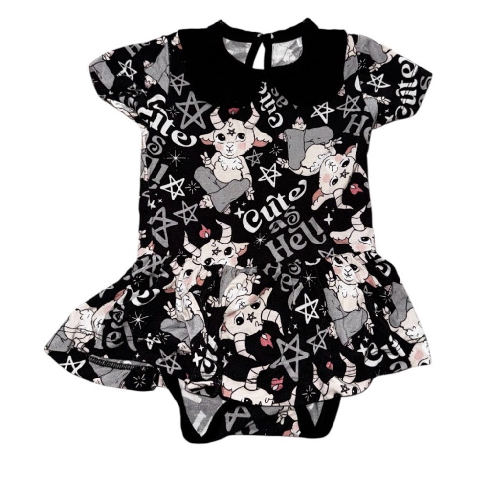 The Twisted Lily Cute As Hell Baby Bamboo Twirl Dress